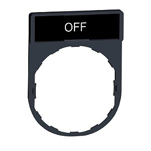 Porta Etiqueta 30X40Mm Preto Vermelho Off ZBY2312 SCHNEIDER