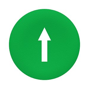 Pastilha Verde Com Gravacao Seta Cima Botao Duplo E Triplo C ZBA7335 SCHNEIDER