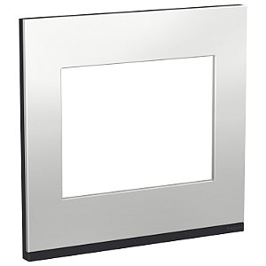 Placa+Suporte 4X4 6 Postos Class Gr / Aluminium Metal S734203849 SCHNEIDER