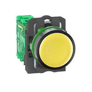 Botao Plastico Wireless Com Pastilha Amarela ZB5RTA5 SCHNEIDER
