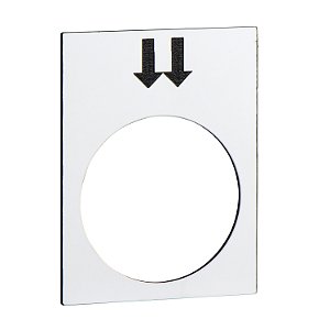 Etiqueta Para Botoeira Pendente Xaca 2 Velocidades Branco ZB2BY4908 SCHNEIDER