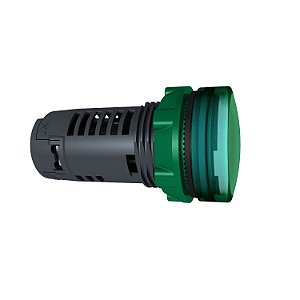 Sinalizador Monobloco Ø22Mm Plástico, Led De Alto Brilho, Verde, 110...120Vca XB5EVG3 SCHNEIDER
