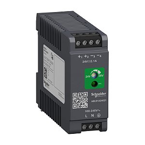 Fonte De Alimentação - 24 Vdc - 2,1 A - 50 W - 100/240 Vac Ou 140/340 Vdc - Monofásica ABLS1A24021 SCHNEIDER