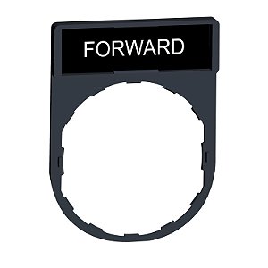 Porta Etiqueta 30X40Mm Preto Vermelho Forward ZBY2305 SCHNEIDER