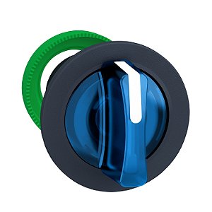 Flush Mounted Blue Illuminated Selector Switch Head 3 Pos Return Center ZB5FK1563 APC