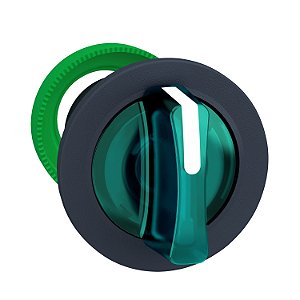 Flush Mounted Green Illuminated Selector Switch Head 3 Pos Return Center ZB5FK1533 APC
