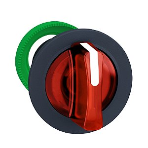 Flush Mounted Red Illuminated Selector Switch Head 3 Pos Return Center ZB5FK1543 APC
