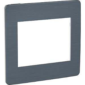 Orion - Cover-Frame 4X4 - 6 Modules - Aluminium / Aluminium Galaxy Black S733203719 SCHNEIDER