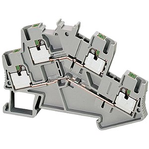 Conector Pressao 2 Niveis 2.5Mm 4 Pontos Cinza NSYTRP24D APC