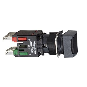 Botao 16Mm Plastico A Impulsao Quadrado Normal Preto 1Nf XB6CA22B SCHNEIDER