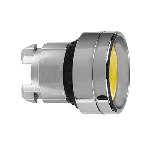 Cabeçote Para Botão Ø22Mm Metálico, Guarda Alta, Retorno Por Mola, Amarelo ZB4BA56 SCHNEIDER