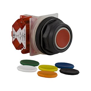 Botao 30Mm Plastico A Impulsao 1Nf Multi Cor 9001SKR1UH6 SCHNEIDER