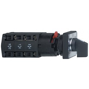 Chave Comutadora Voltimetro 45 Graus 10 A Para 16 E 22 Mm K10F027MCH SCHNEIDER