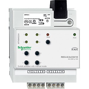 Switch Actuator Reg-K/4X230/10 With Manual Mode, Light Grey MTN649204 APC