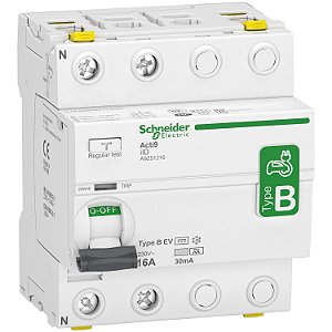 Acti9 Iid - Residual Current Circuit Breaker - 2P - 16A - 30Ma - B Ev Type A9Z51216 SCHNEIDER