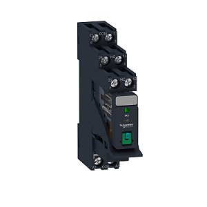 Interface Plug-In Relay Pre-Assembled, 5 A, 2 Co, Lockable Test Button, Led, Protection Module, 24 V Dc RXG22BDPV APC