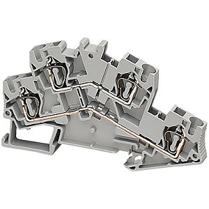 Conector Mola 2 Niveis 4Mm2 4 Pontos Cinza NSYTRR44D SCHNEIDER