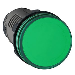 Round Pilot Light Ø 22 - Green - Integral Led - 110 V Dc - Screw Clamp Terminals XA2EVFD3LC SCHNEIDER