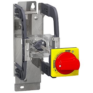 Kit Montagem Porta Do Painel Ip54 Manopla Vermelha / Fundo Amarelo LU9APN22 SCHNEIDER