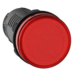 Round Pilot Light Ø 22 - Red - Integral Led - 110 V Dc - Screw Clamp Terminals XA2EVFD4LC SCHNEIDER