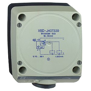 Sensor Indutivo Retangular Cc Pnp Na+ XSDH407339 SCHNEIDER