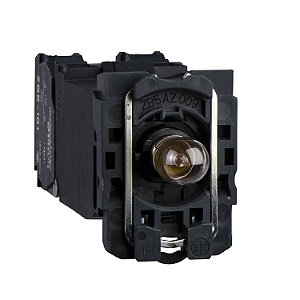 Corpo Para Botão Luminoso Modular Plástico, Para Lâmpada Ba9S, Laranja, Na+Nf, 400V ZB5AW05D55 SCHNEIDER