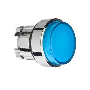 Cabeçote Para Botão Luminoso Ø22Mm Metálico, Projetado, Com Retenção, Azul ZB4BH63 SCHNEIDER