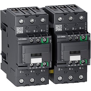 Tesys D Reversing Contactor 3P 80A Ac-3 Up To 440V Coil 48-130V Ac/Dc LC2D80AEHE SCHNEIDER