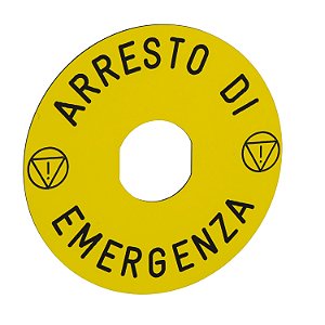 Etiqueta Circular Plastica D60 Com Gravacao Em Italiano ZBY9630 SCHNEIDER