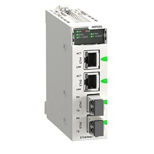 Modulo X80 - Conversor De Fibra Multimodo 2Fo Lc - 2Eth Rj - 2Km BMXNRP0200 SCHNEIDER