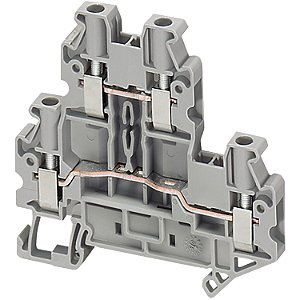 Conector Parafuso 2 Niveis 4Mm2 4 Pontos Cinza NSYTRV44D SCHNEIDER