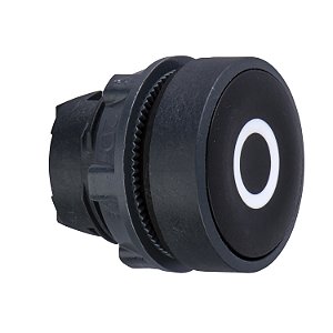 Cabeçote Para Botão Ø22Mm Plástico, Faceado, Retorno Por Mola, Preto, "O" ZB5AA232 SCHNEIDER