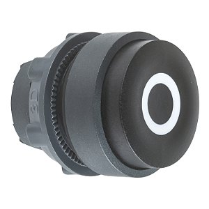 Cabeçote Para Botão Ø22Mm Plástico, Saliente, Retorno Por Mola, Preto, "O" ZB5AL232 SCHNEIDER