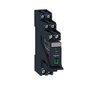 Interface Plug-In Relay Pre-Assembled, 5 A, 2 Co, Lockable Test Button, Led, Protection Module, 230 V Ac RXG22P7PV SCHNEIDER