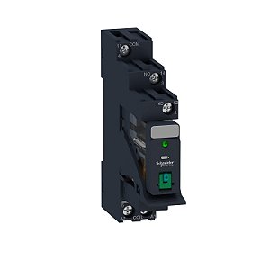 Interface Plug-In Relay Pre-Assembled, 10 A, 1 Co, Lockable Test Button, Led, Protection Module, 24 V Dc RXG12BDPV SCHNEIDER