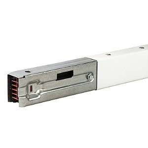 Straight Length, Canalis Kba, 25 A, 1 Circuit 3L+N+Pe, 2 Tap-Off Units, 3 M, White KBA25ED4302W SCHNEIDER