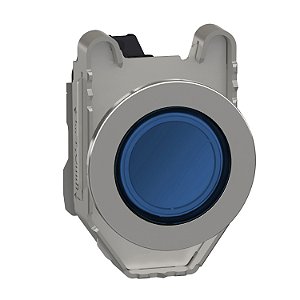 Pilot Light Flush Mounted, Metal, Blue, Ø30, Plain Lens With Integral Led, 24 V Ac/Dc XB4FVB6 SCHNEIDER