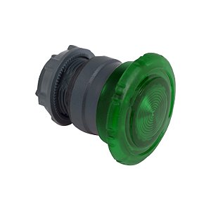 Cabecote Para Botao 22Mm Plastico Luminoso Emerg Led Verde ZB5AW733 SCHNEIDER