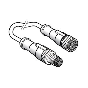 Cabo Com Conector Macho M12/Fem M12 2M XZCR1511040A2 SCHNEIDER
