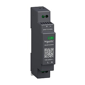 Fonte De Alimentação - 24 Vdc - 0,4 A - 10 W - 100/240 Vac - Monofásica ABLM1A24004 SCHNEIDER