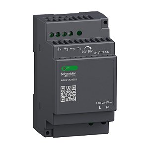 Fonte De Alimentação - 24 Vdc - 2,5 A - 60 W - 100/240 Vac - Monofásica ABLM1A24025 SCHNEIDER