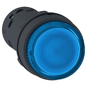 Botão Monobloco Luminoso Ø22Mm Plástico, Retorno Por Mola, Azul, Na, 120Vca XB7NW36G1 SCHNEIDER