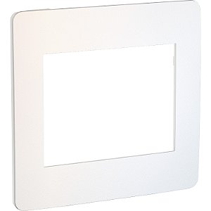 Orion - Cover-Frame 4X4 - 6 Modules - White / Chrome Soft S732203409 SCHNEIDER