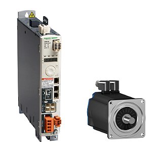 Servomotor De Baixa Inércia Com 100Mm De Flange - 5.8 Nm/4000 Rpm - Mono-Volta - Eixo Chaveado - Com Freio - Conector Angular - Ip 65/Ip 67 BSH1002T31F2A SCHNEIDER