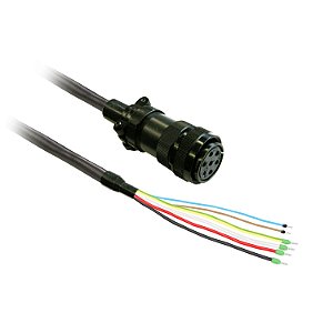 Cabo Potencia 6Mm2 Para Motor Bch2 Com Freio E Conector Militar - 5M VW3M5D6FR50 SCHNEIDER
