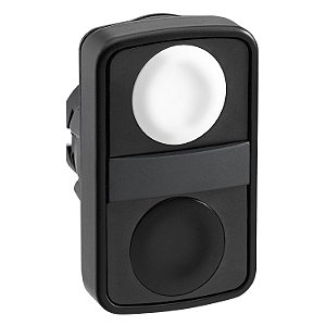 Cabeçote Para Botão Duplo Ø22Mm Plástico, Retorno Por Mola, Branco, Preto ZB5AA7120 SCHNEIDER