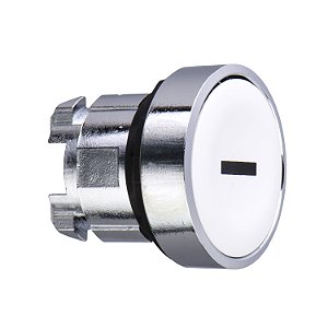 Cabeçote Para Botão Ø22Mm Metálico, Faceado, Retorno Por Mola, Branco, "I" ZB4BA131 SCHNEIDER