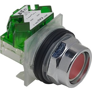 Botao 30Mm Metalico A Impulsao Embutido G.Alta 1Na Vermelho 9001KR2RH5 SCHNEIDER