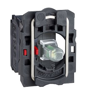 Corpo Para Botao 22Mm Plast Lumin Led 24V Max.1Nf Branco Parafuso ZB5AW0B12 SCHNEIDER