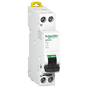 Disjuntor Acti9 Idpn 1P+N Curva D 6A 6000A 230V A9N21565 SCHNEIDER